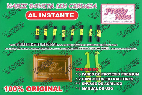 Corrector Nasal Nariz Bonita / Pretty Nouse Pack 8 Pares A1