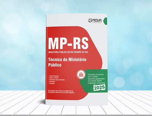 Apostila Completa Técnico Do Ministério Público Do Rio Grande Do Sul - Mp Rs 2025 - Editora Nova