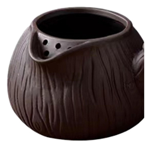 Tetera Y Tazas De Cerámica Con Asa Lateral, Tetera Negro.