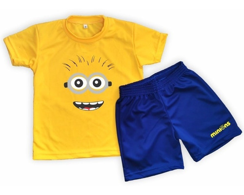 Conjunto Dryfit Niños/as Minions Remera + Short 