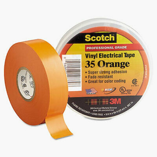 3m 35 Scotch Vinyl Electrical Color Coding Tape Orange