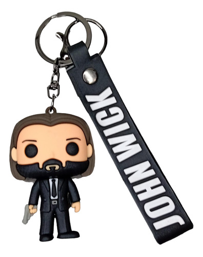 Llaveros 3d En Goma John Wick - Keanu Reeves 