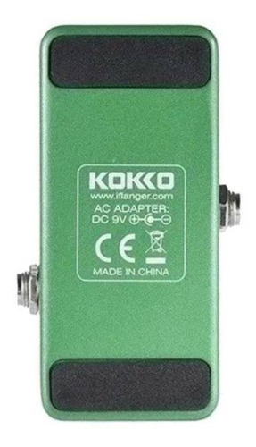 Pedal de efecto Kokko Mini Overdrive FOD3 verde