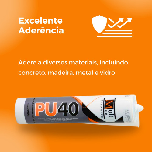 Kit 3 Pu40 Antifúngico Selante Branco 400g