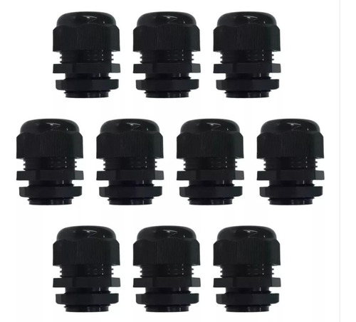 Conector Glandula Prensaestopa 3/4 Npt Negro 10 Pzs