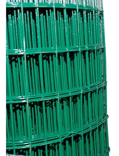 Malla Electrosoldada Forrado En Pvc Verde 1.20x25mt 2.20mm