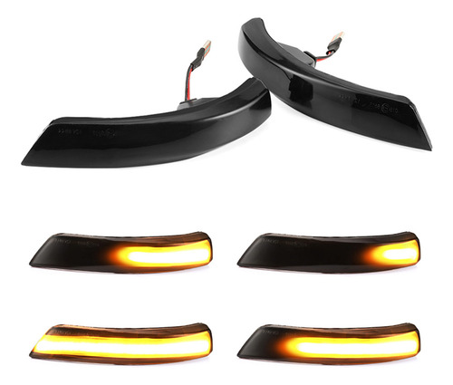 M Espejo Retrovisor Led Con Luz Intermitente Dinámica, 2