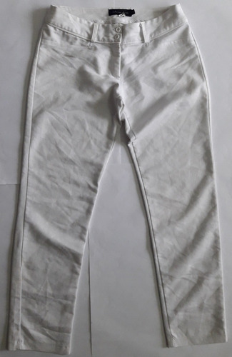 Pantalon De Vestir Mujer Blanco Estancias Chiripá Talle 42