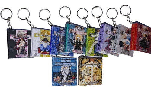 14 Llaveros De Libros De Anime De Death Note