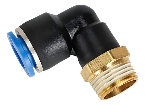 Conexão Pneumática Cotovelo Macho Rosca 1/2 Tubo 12mm 4 Pç