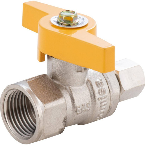 Llave De Gas 1/2 1/4 Hi-he Bronce