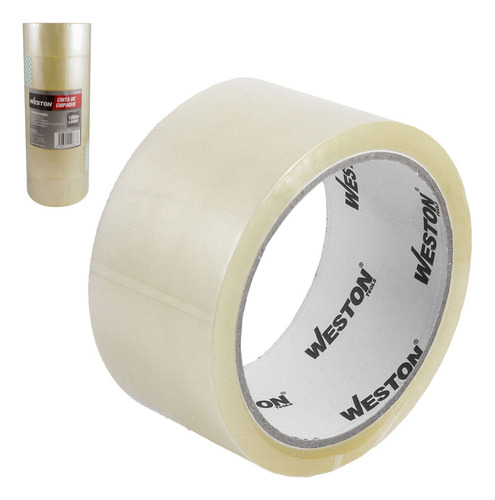 6 Cinta De Empaque Transparente 48mm X 150m Weston Tp-1050