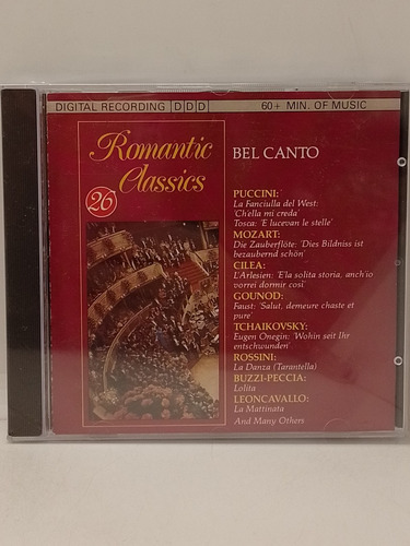 Romantic Classics Bel Canto Cd Nuevo 