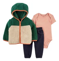 Comprar Conjunto Carters Bebé Campera Sherpa Body Legging Polar