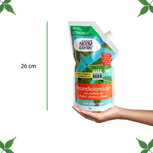 Acondicionador Natural Sin Sales Olor A Menta 1 Litro
