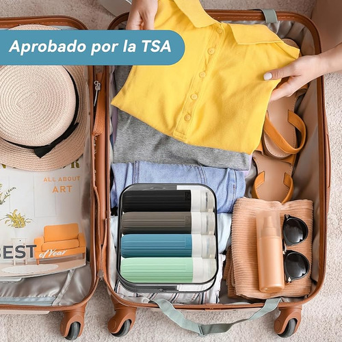 Juego De 4 Botellas De Viaje De Silicona,con Etiqueta