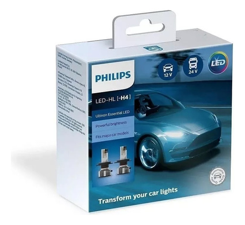 Kit  X 2 Lamparas Led Eco Ue2 H4 11342 Philips