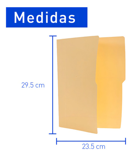 Folder Tamaño Carta Color Crema Paquete Con 100 Piezas Apsa