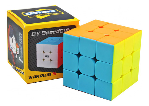 Cubo 3x3 Stickerless Speedcube Qiyi Warrior S