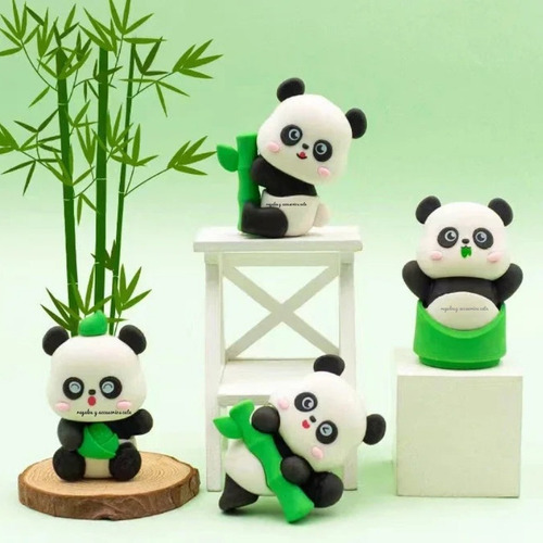Eraser/borrador Panditas Kawaii Set De 4 Gomas De Pandas
