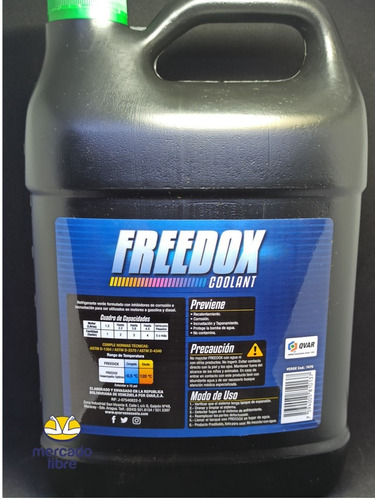Refrigerante Freedox Coolant Verde Pack 2 Unidades