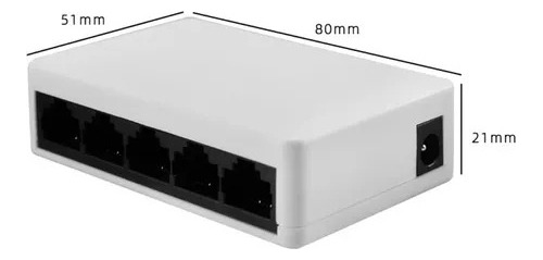 Switch 5 Puertos Pix Link 10 100 Mbps