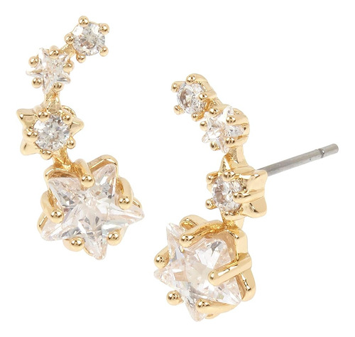 ~? Betsey Johnson Cz Stone Delicate Shooting Star Ear Climbe