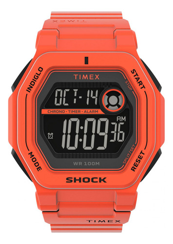 Reloj Para Hombre Timex Indiglo Tw2v60000 Negro