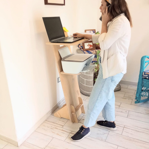 Imagen 4 de 10 de Escritorio Portátil, Altura Regulable + Banco - Envío Gratis