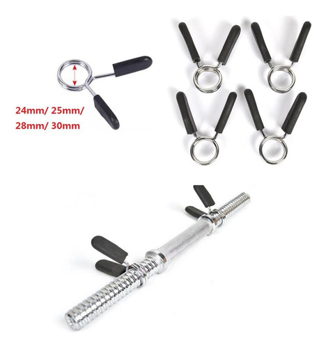 Paquete De 2 Abrazaderas De Clip Para Mancuernas - Collares