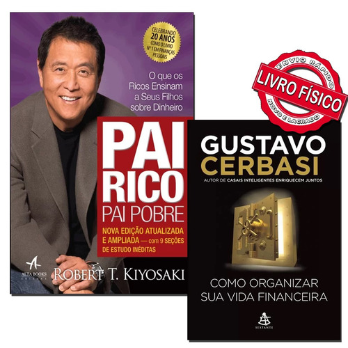 Livro Pai Rico Pai Pobre+ Como Organizar Sua Vida Financeira