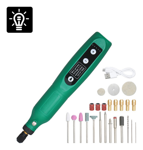 Mini Máquina De Polir Usb Com Ajuste De 5 Velocidades