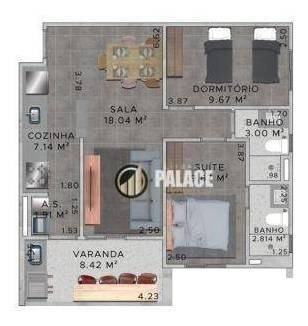 Imagem 28 de 30 de Apartamento Com 2 Dormitórios À Venda, 66 M² Por R$ 373.329,65 - Jardim Real - Praia Grande/sp - Ap3014