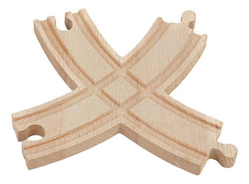 Vía De Tren De Madera, Accesorios 14,5 Cm X 14 Cm X 1,2 Cm