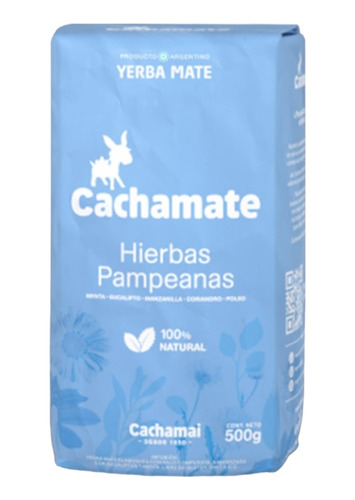 Yerba Mate Cachamate Hierbas Pampeanas De 500g Pack 10u