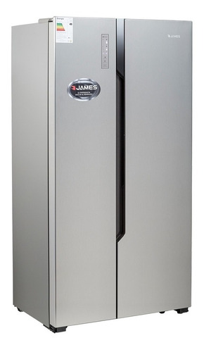 Heladera con freezer inverter James RJ 40K SBS color acero inoxidable con capacidad de 516L