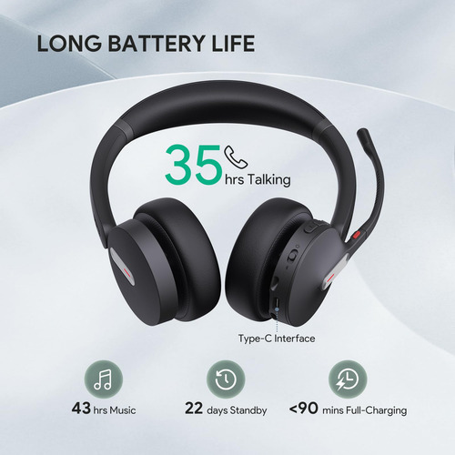 Auriculares Inalámbricos Yealink Bh70 Con Micrófono Para