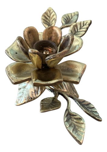 Flor Decorativa Bronce Dorado (Usado)