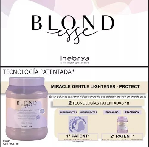 Inebrya Polvo Decolorante Blond Esse Miracle Lightener 500gs
