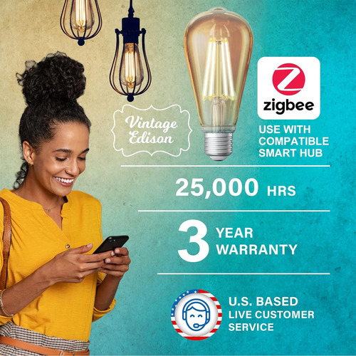 Bombilla Inteligente Sengled Zigbee, Requiere Un Hub Inte...