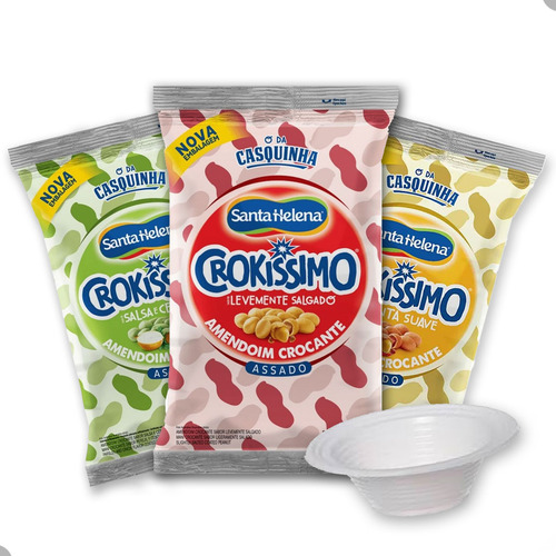 Amendoim Santa Helena Crokissimo Kit C/ 3 Sabores +