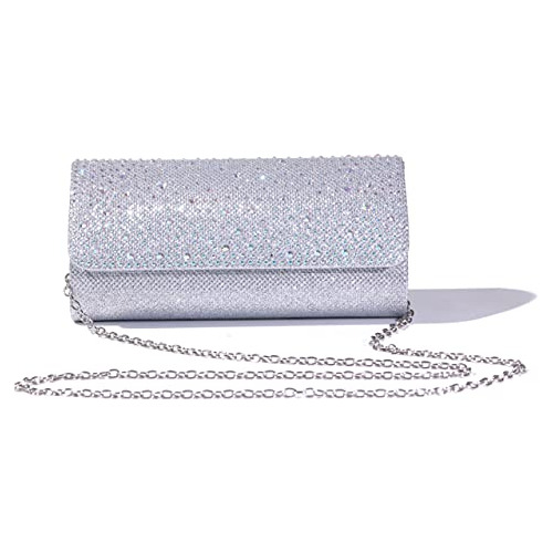 Mujeres De Rhinestone Cristal Rapeng Bolso De La Hm13q