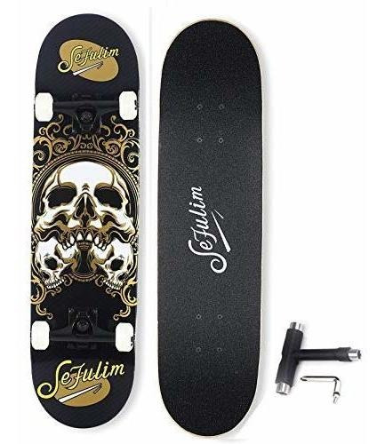 Skateboard Sefulim 31 X 8  Maple Doble Kick.