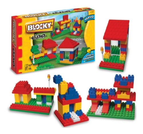 Blocky Ciudad 70p. Bloques Ladrillos Para Armar En Planeta !