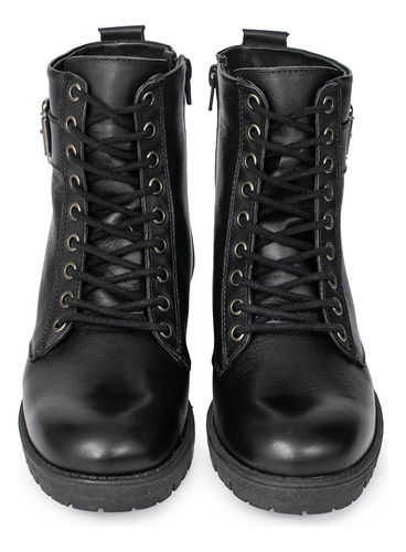 Borcego Cuero Mujer Botita Clasica Zapato Botineta Briganti