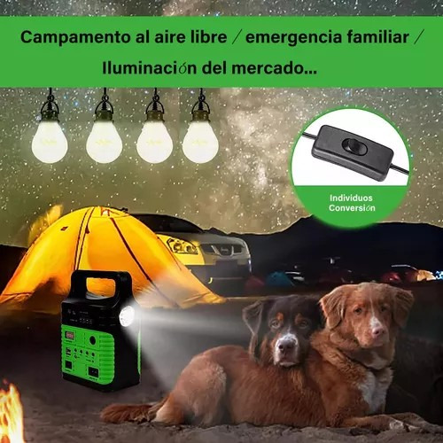 Espeon SDM-3790 Tema De Ilumnacòn Olar 10w 4 Foco Panel Rado Color Verde