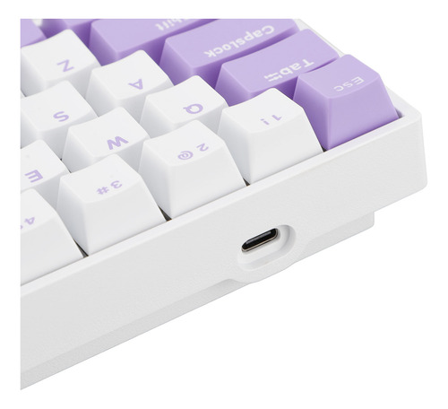 Teclado Mecánico Azul De 68 Teclas, 60% Intercambio En Calie