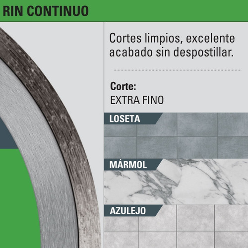 Disco 4'' Diamante Corte Loseta Azulejo Marmol Truper 11578