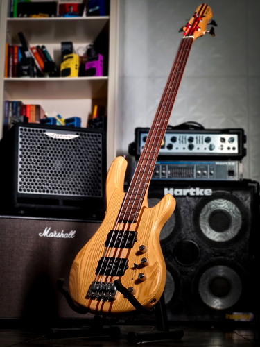 Baixo 4 Cordas Ativo Eagle Egb 4000 Neck-through Natural (Usado)
