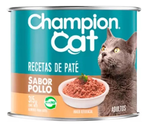 Champion Cat Adulto Paté Sabor Pollo 315g